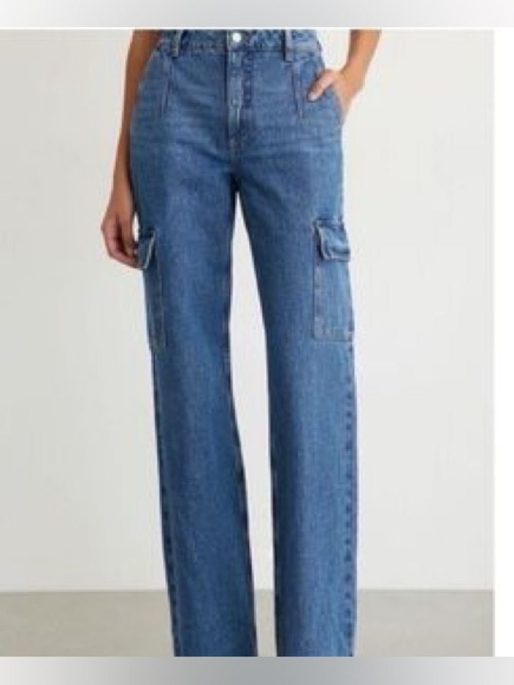 Dynamite Heidi Wide Leg Cargo Jeans
